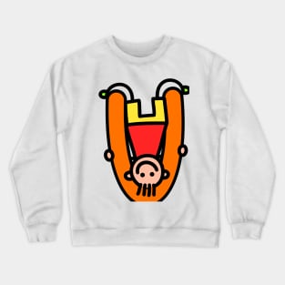 Letter U for Boys alphabet Kids Colorful Cartoon Character Crewneck Sweatshirt